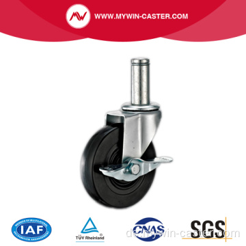 Griffring Light Duty Black Rubber Caster